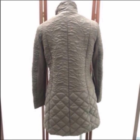 Tahari Embroidered Long Puffer Coat - Picture 3 of 16